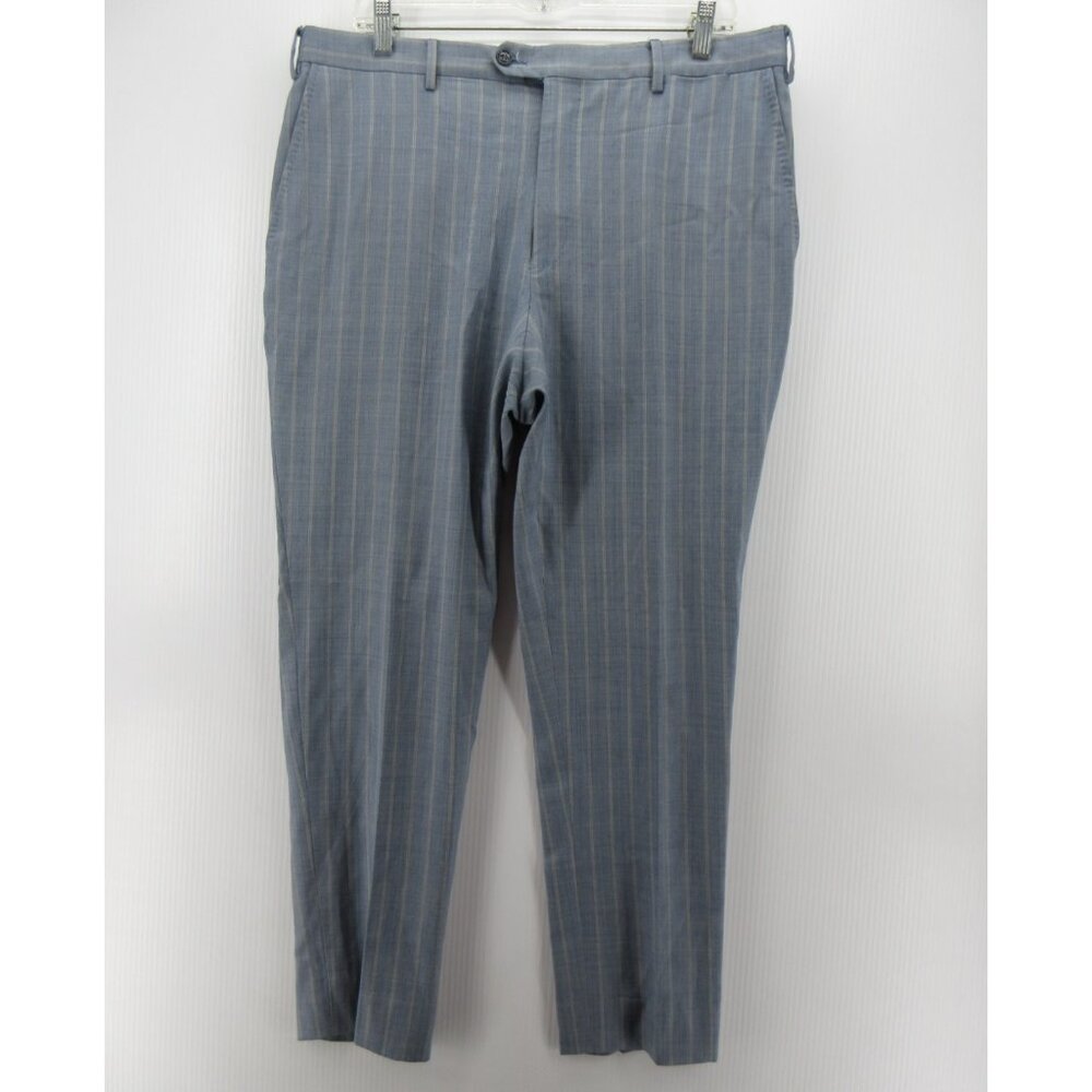 VINTAGE Pal Zileri Pants 38 Wool Striped Trousers Business Y2K 38X29 *